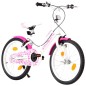 vidaXL Kinderfahrrad 18 Zoll Rosa und Weiß vidaXL Kinderfahrrad 18 Zoll Rosa und Weiß
