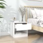 vidaXL Nachttisch Weiß Holzwerkstoff vidaXL Nachttisch Weiß Holzwerkstoff