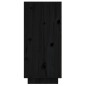 vidaXL Sideboard Schwarz 60x34x75 cm Massivholz Kiefer vidaXL Sideboard Schwarz 60x34x75 cm Massivholz Kiefer