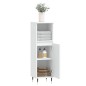 vidaXL Badschrank Weiß 30x30x100 cm Holzwerkstoff vidaXL Badschrank Weiß 30x30x100 cm Holzwerkstoff