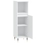 vidaXL Badschrank Weiß 30x30x100 cm Holzwerkstoff vidaXL Badschrank Weiß 30x30x100 cm Holzwerkstoff