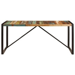vidaXL Esstisch 180x90x75 cm Altholz Massiv