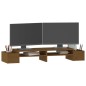 vidaXL Monitorständer Honigbraun 100x27,5x15 cm Massivholz Kiefer vidaXL Monitorständer Honigbraun 100x27,5x15 cm Massivholz Kiefer