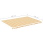 vidaXL Markisenbespannung Gelb und Weiß 5x3,5 m vidaXL Markisenbespannung Gelb und Weiß 5x3,5 m