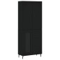 Highboard Schwarz 69,5x34x180 cm Holzwerkstoff Highboard Schwarz 69,5x34x180 cm Holzwerkstoff