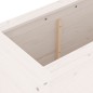 vidaXL Pflanzkübel Weiß 82,5x40x78 cm Massivholz Kiefer vidaXL Pflanzkübel Weiß 82,5x40x78 cm Massivholz Kiefer