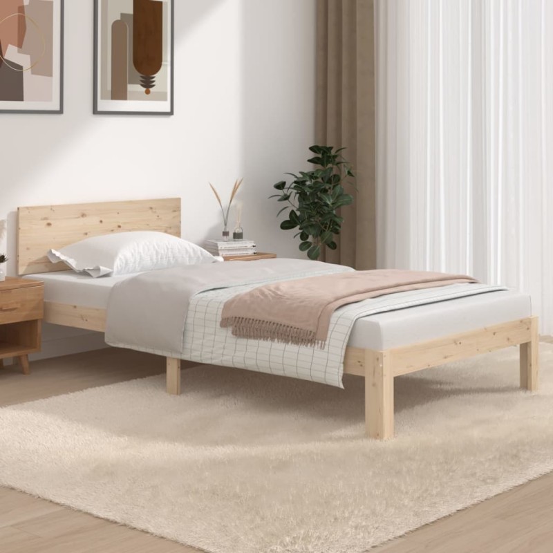 vidaXL Massivholzbett Kiefernholz 100x200 cm vidaXL Massivholzbett Kiefernholz 100x200 cm