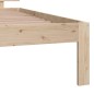 vidaXL Massivholzbett Kiefernholz 100x200 cm vidaXL Massivholzbett Kiefernholz 100x200 cm