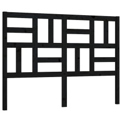 vidaXL Kopfteil Schwarz 126x4x104 cm Massivholz Kiefer