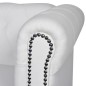 vidaXL Chesterfield-Sofas 2-Sitzer und 3-Sitzer Kunstleder Weiß vidaXL Chesterfield-Sofas 2-Sitzer und 3-Sitzer Kunstleder Weiß