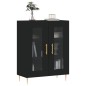 vidaXL Sideboard Schwarz 69,5x34x90 cm Holzwerkstoff vidaXL Sideboard Schwarz 69,5x34x90 cm Holzwerkstoff