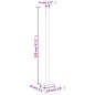 vidaXL Seitenmarkise Ausziehbar 200x300 cm Grau vidaXL Seitenmarkise Ausziehbar 200x300 cm Grau