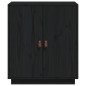 vidaXL Sideboard Schwarz 65,5x40x75 cm Massivholz Kiefer vidaXL Sideboard Schwarz 65,5x40x75 cm Massivholz Kiefer