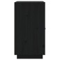 vidaXL Sideboard Schwarz 65,5x40x75 cm Massivholz Kiefer vidaXL Sideboard Schwarz 65,5x40x75 cm Massivholz Kiefer
