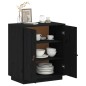 vidaXL Sideboard Schwarz 65,5x40x75 cm Massivholz Kiefer vidaXL Sideboard Schwarz 65,5x40x75 cm Massivholz Kiefer