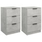 vidaXL Nachttische 2 Stk. Betongrau 40x36x65 cm vidaXL Nachttische 2 Stk. Betongrau 40x36x65 cm