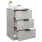 vidaXL Nachttische 2 Stk. Betongrau 40x36x65 cm vidaXL Nachttische 2 Stk. Betongrau 40x36x65 cm