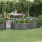 vidaXL Hochbeet Pulverbeschichteter Stahl 175x100x36 cm Grau vidaXL Hochbeet Pulverbeschichteter Stahl 175x100x36 cm Grau