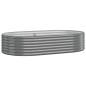 vidaXL Hochbeet Pulverbeschichteter Stahl 175x100x36 cm Grau vidaXL Hochbeet Pulverbeschichteter Stahl 175x100x36 cm Grau