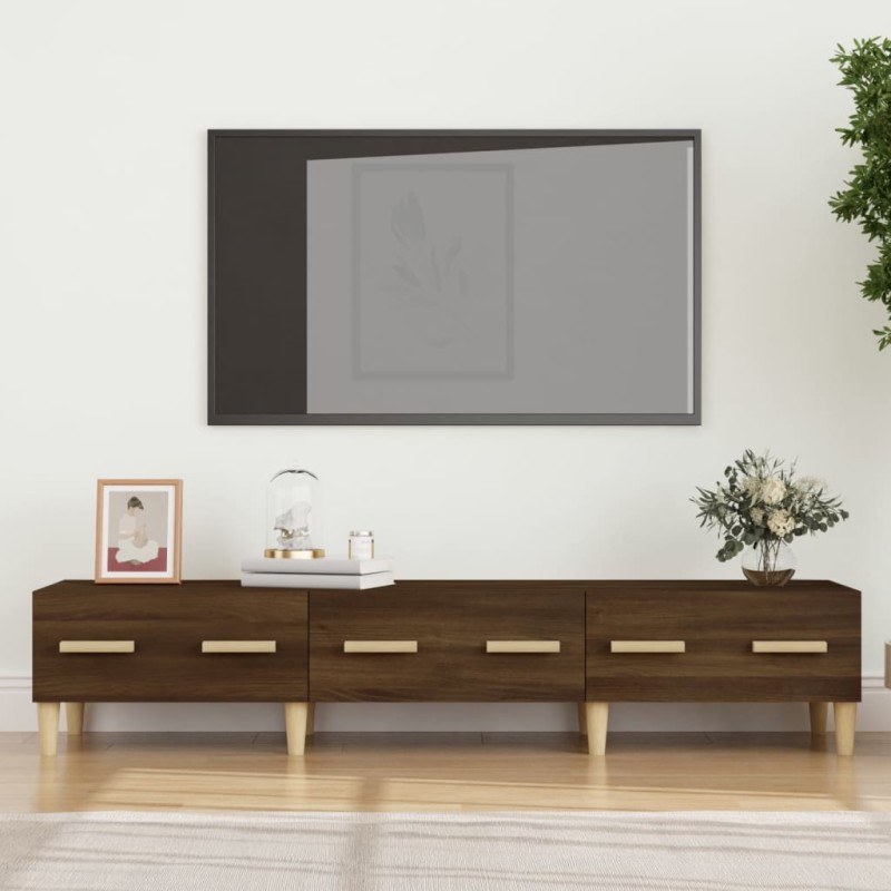 vidaXL TV-Schrank Braun Eichen-Optik 150x34,5x30 cm Holzwerkstoff vidaXL TV-Schrank Braun Eichen-Optik 150x34,5x30 cm Holzwerkstoff