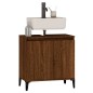 vidaXL Waschbeckenunterschrank Braun Eichen-Optik 58x33x60 cm vidaXL Waschbeckenunterschrank Braun Eichen-Optik 58x33x60 cm