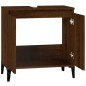 vidaXL Waschbeckenunterschrank Braun Eichen-Optik 58x33x60 cm vidaXL Waschbeckenunterschrank Braun Eichen-Optik 58x33x60 cm