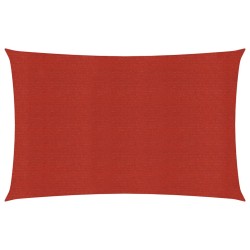 vidaXL Sonnensegel 160 g/m² Rot 3,5x4,5 m HDPE