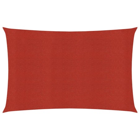 vidaXL Sonnensegel 160 g/m² Rot 3,5x4,5 m HDPE