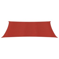 vidaXL Sonnensegel 160 g/m² Rot 3,5x4,5 m HDPE