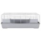 vidaXL Kleintierkäfig Grau 118x59x46 cm Polypropylen und Metall vidaXL Kleintierkäfig Grau 118x59x46 cm Polypropylen und Metall