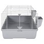 vidaXL Kleintierkäfig Grau 118x59x46 cm Polypropylen und Metall vidaXL Kleintierkäfig Grau 118x59x46 cm Polypropylen und Metall
