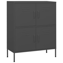 vidaXL Lagerschrank Anthrazit 80x35x101,5 cm Stahl    