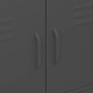 vidaXL Lagerschrank Anthrazit 80x35x101,5 cm Stahl vidaXL Lagerschrank Anthrazit 80x35x101,5 cm Stahl