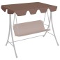 vidaXL Ersatzdach für Hollywoodschaukel Braun 150/130x70/105 cm vidaXL Ersatzdach für Hollywoodschaukel Braun 150/130x70/105 cm