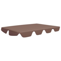 vidaXL Ersatzdach für Hollywoodschaukel Braun 150/130x70/105 cm 