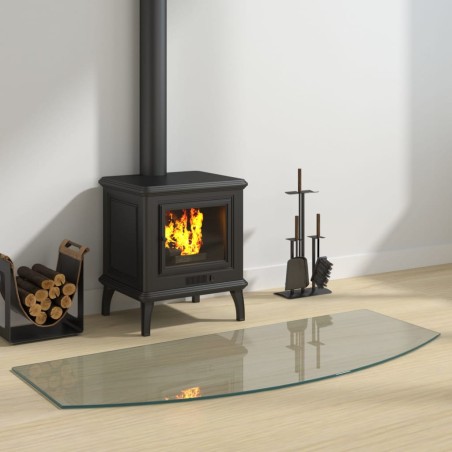 vidaXL Kaminofen Glasplatte 120x50 cm
