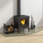 vidaXL Kaminofen Glasplatte 120x50 cm vidaXL Kaminofen Glasplatte 120x50 cm