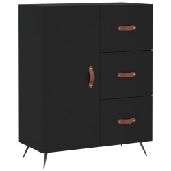 vidaXL Sideboard Schwarz 69,5x34x90 cm Holzwerkstoff
