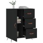 vidaXL Sideboard Schwarz 69,5x34x90 cm Holzwerkstoff vidaXL Sideboard Schwarz 69,5x34x90 cm Holzwerkstoff