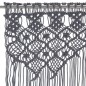 vidaXL Makramee Vorhang Anthrazit 140x240 cm Baumwolle vidaXL Makramee Vorhang Anthrazit 140x240 cm Baumwolle