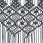 vidaXL Makramee Vorhang Anthrazit 140x240 cm Baumwolle vidaXL Makramee Vorhang Anthrazit 140x240 cm Baumwolle