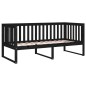 vidaXL Tagesbett Schwarz 100x200 cm Massivholz Kiefer vidaXL Tagesbett Schwarz 100x200 cm Massivholz Kiefer