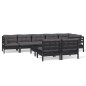vidaXL Tagesbett Schwarz 100x200 cm Massivholz Kiefer vidaXL Tagesbett Schwarz 100x200 cm Massivholz Kiefer