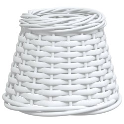 vidaXL Lampenschirm Weiß Ø15x12 cm Korbweide