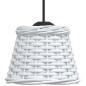 vidaXL Lampenschirm Weiß Ø15x12 cm Korbweide vidaXL Lampenschirm Weiß Ø15x12 cm Korbweide
