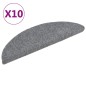vidaXL Selbstklebende Treppenmatten 10 Stk. Hellgrau 56x17x3 cm vidaXL Selbstklebende Treppenmatten 10 Stk. Hellgrau 56x17x3 cm