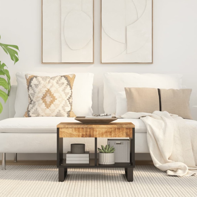 vidaXL Couchtisch 55x50x40 cm Massivholz Mango vidaXL Couchtisch 55x50x40 cm Massivholz Mango