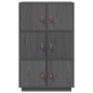 vidaXL Highboard Grau 67x40x108,5 cm Massivholz Kiefer vidaXL Highboard Grau 67x40x108,5 cm Massivholz Kiefer