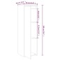 vidaXL Wandschrank Honigbraun 30x30x100 cm Massivholz Kiefer vidaXL Wandschrank Honigbraun 30x30x100 cm Massivholz Kiefer