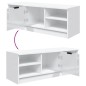 vidaXL TV-Schrank Hochglanz-Weiß 102x35x36,5 cm Holzwerkstoff vidaXL TV-Schrank Hochglanz-Weiß 102x35x36,5 cm Holzwerkstoff